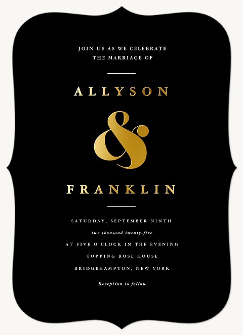 Modern Chic Wedding Invitations