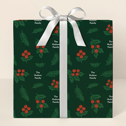 Holly Jolly Wrapping Paper