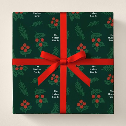 Holly Jolly Wrapping Paper