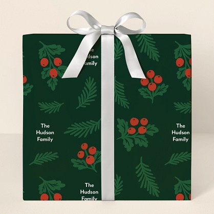 Holly Jolly Wrapping Paper