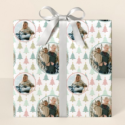 Family Tree Photo Wrapping Paper