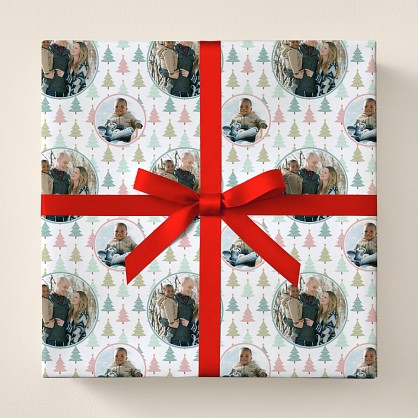 Family Tree Photo Wrapping Paper