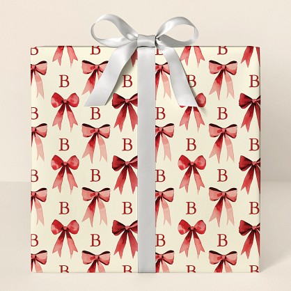 Sophisticated Bow Wrapping Paper