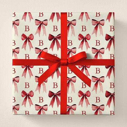 Sophisticated Bow Wrapping Paper