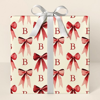 Sophisticated Bow Wrapping Paper