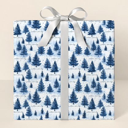 Snowy Forest Wrapping Paper