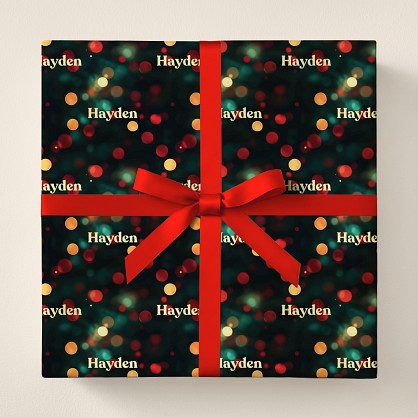 Holiday Lights Wrapping Paper