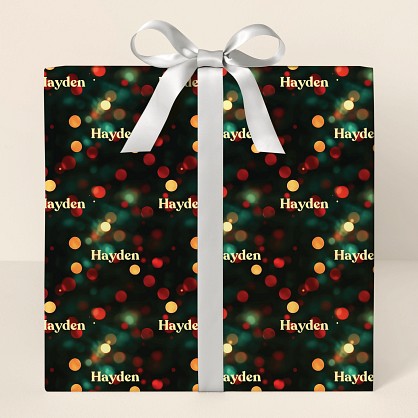 Holiday Lights Wrapping Paper