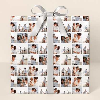 Photo Squares Wrapping Paper