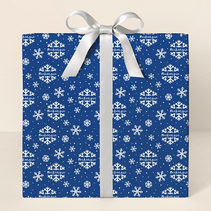 Elegant Snowflake Wrapping Paper