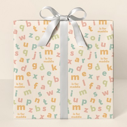 Letters of the Alphabet Wrapping Paper