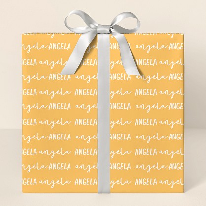 Their Name All Over Wrapping Paper