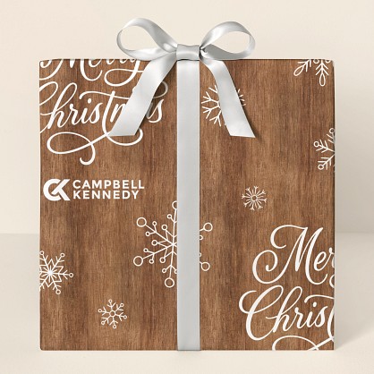 Rustic Flurries Wrapping Paper