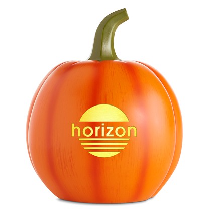 Light Up Clear Resin Pumpkin