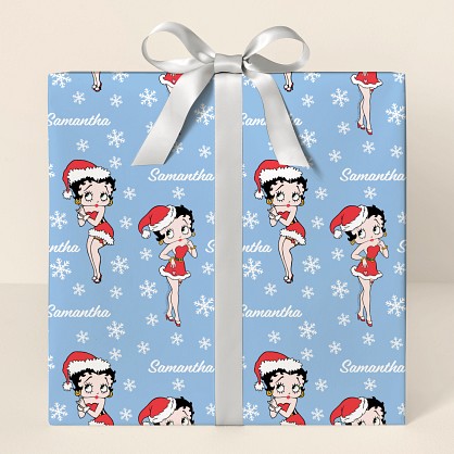 Betty Boop™ Snowflake Wrapping Paper