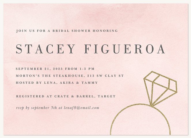 Bride To Be Bridal Shower Invitations