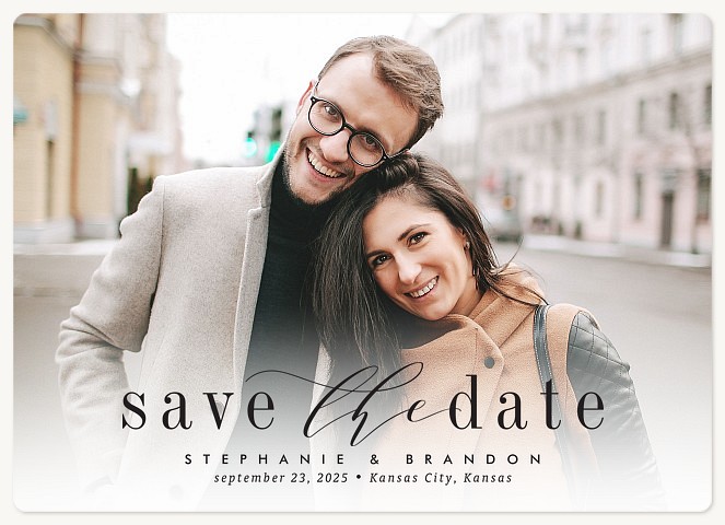 Stylish Announcement Save the Date Magnets