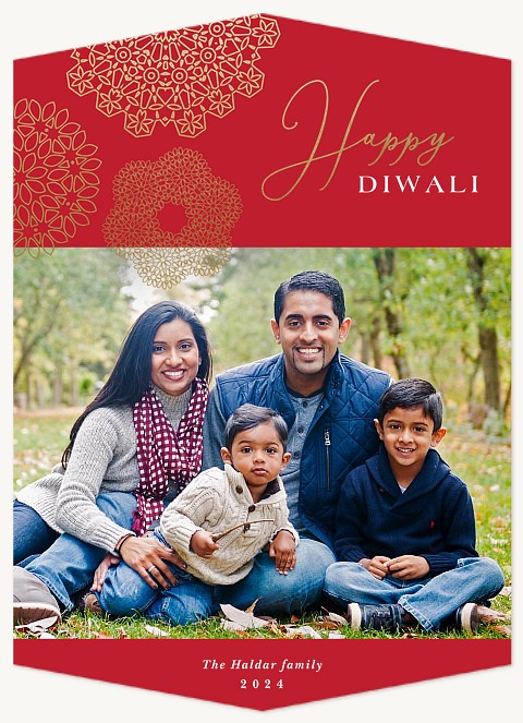 Diwali Lace Diwali Holiday Cards