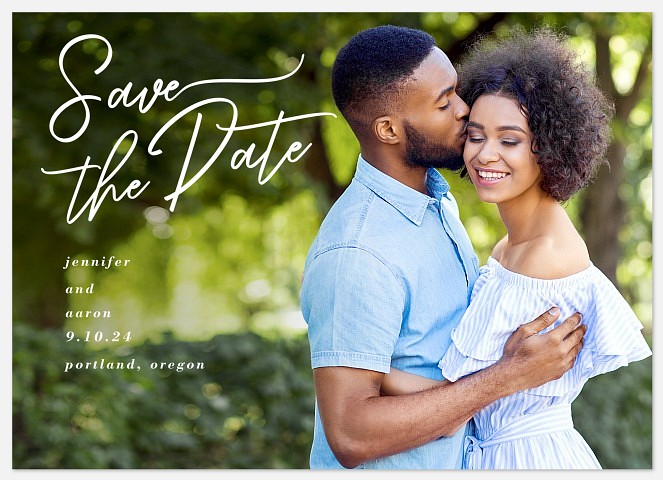 Offset Script Save the Date Photo Cards