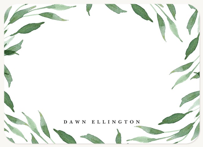 Botanical Greenery Stationery