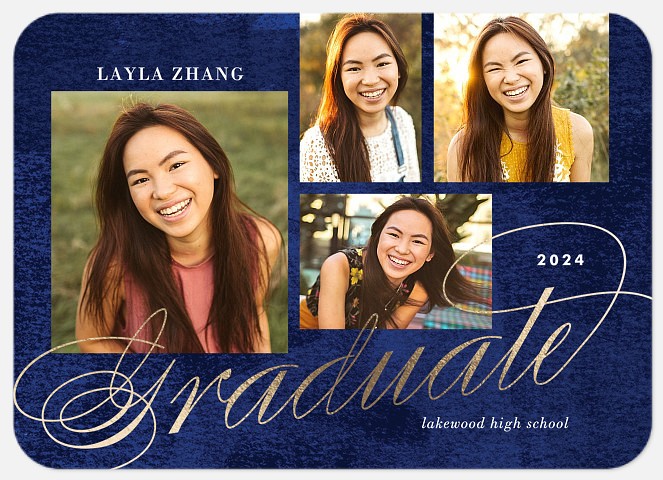 Watercolor Elegance Graduation Cards