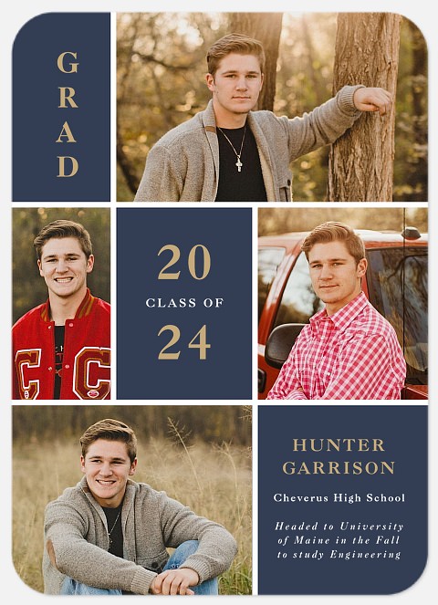 Studious Collage Graduation Cards