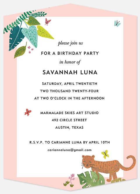 Into the Wild Kids' Birthday Invitations