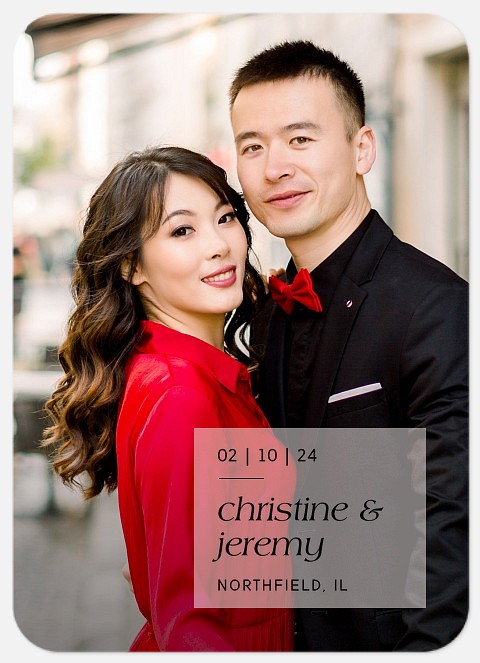 Square Overlay Save the Date Photo Cards