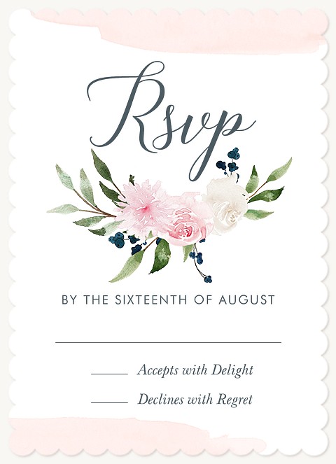 Painted Elegance Quinceañera RSVP Cards