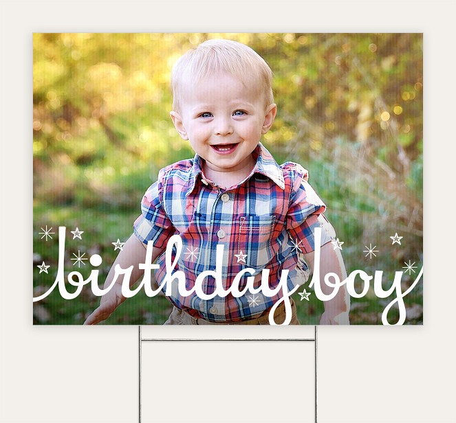 Birthday Boy Custom Yard Signs