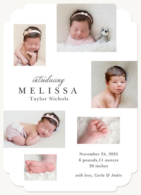 Sweet Album Baby Announcements