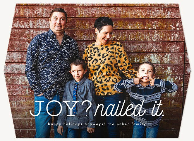 Nailed It Photo Holiday Cards