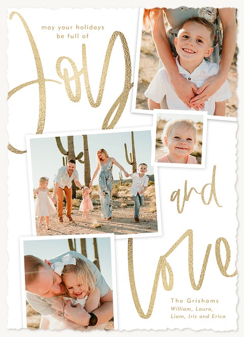 Joy and Love Christmas Cards