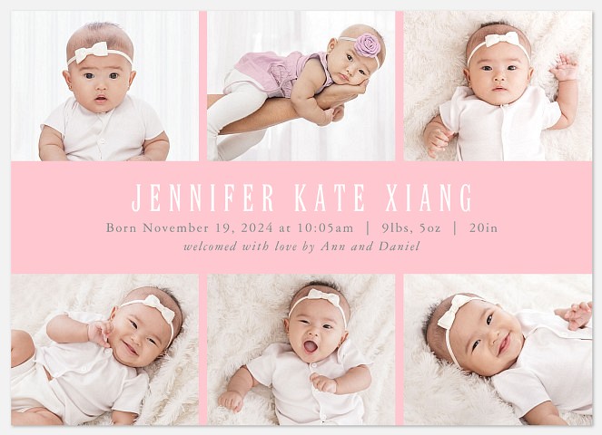 Perfect Details Baby Birth Announcements