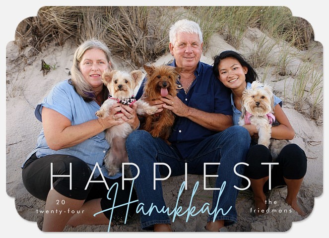 Scripted Hanukkah Hanukkah Photo Cards