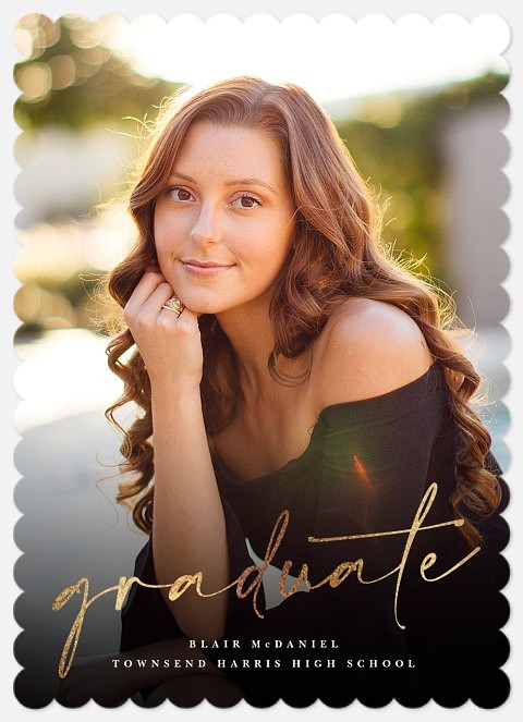 Cursive Graduate Graduation Cards