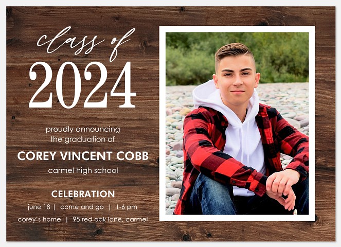 Classic Rustic Graduation Cards